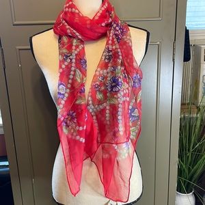 Renato Balestra Vintage 100% Silk Scarf